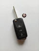 Корпус ключа Seat Skoda Volkswagen 3 кнопки (22-17) - изображение 1