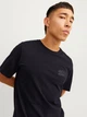 Футболка хлопковая длинная мужская Jack & Jones 12151955 2XL Black (5715602802345) - изображение 4