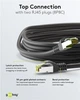 Патч-корд Goobay RJ45 SFTP8.1 0.5m patch AWG26 D=6.2mm LSOH 4PPoE сірий(75.06.1114) - изображение 4