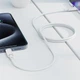 Кабель ACEFAST C18-03 USB-C to USB-C braid charging data cable White - изображение 6