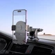Автотримач для телефона HOCO H19 Mighty one-button car holder(center console) Black - зображення 6