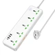 Сетевой удлинитель HOCO AC13A Talento 5-position socket(1C3A) (1,5 m) White - изображение 3