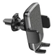 Автотримач для телефона HOCO CA94 Polaris push-type air outlet car holder Black - изображение 4