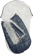 Śpiworek Sensillo Orso z futerkiem do wózka lub sanek granatowy 100 × 45 cm (5908310392226) - obraz 2