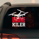 Наклейка на авто "DRONE KILER" дрон, пилот дрона 15см — виниловый стикер, декор на машину, водостойкая - изображение 2