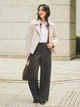 Женское осеннее короткое пальто UNIQLO 242373274 2XL Молочное (1159859368) - изображение 8