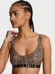 Бюстгальтер бралет Victoria's Secret Cotton Exploded Logo Unlined Plugne Bralette Leo XL (27227027) - зображення 1