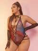 Боди Plus Size батал для пышных форм Экстази Разноцветный XXXL - изображение 6