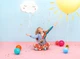 Piniata PartyDeco Chmurka 50 x 32 x 9 cm (5900779132221) - obraz 2