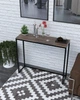 Столик консольный EcoLoft DSP-1157-8 в стиле лофт Дуб Ливорно - изображение 1