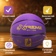 Мяч для баскетбола Extreme Motion No7 PU 620 г профессиональный размер для игры в зале и на улице - изображение 4