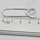 Серебряная брошка-булавка "Сердечко Дора" 1,57 г - изображение 3