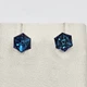 Сережки-пусеты серебряные с кристаллами Swarovski 2,05 г - изображение 3