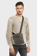 Чоловіча темно-коричнева сумка з візерунком VEZZOLA SMART CROSSBODY FLAT Guess OS HMEVZLP2223 - изображение 2