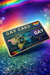 Пластиковая карта «Gay Card» — оригинальный сувенир, шуточный подарок, глянцевая, 86×54 мм - изображение 2
