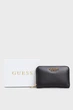 Жіночий чорний гаманець LAUREL SLG MEDIUM ZIP AROUND Guess OS SWVA8500400 - изображение 5