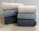 Набор турецких махровых полотенец Cestepe MicroCotton Premium 3 штуки 50x90 + 3 штуки 70х140 Voli 2 плотность 600 г/м2 - изображение 5