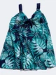 Купальник платье танкини плавки Fuba 26008-11 синий-зеленый 10XL - изображение 6