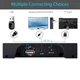 Портативна колонка з пультом та блютуз SOUNDBAR Q10 поворотне регулювання гучності підтримка TF USB AUX вбудований мікрофон - зображення 3