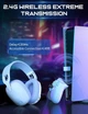 Бездротові ігрові навушники Onikuma B2 Bluetooth гарнітура для геймерів з мікрофоном White Blue (19115) - зображення 7