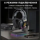 Бездротові ігрові навушники Onikuma GT828 геймерська Bluetooth гарнітура з мікрофоном та RGB Black (19119) - зображення 5