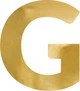 Літера дзеркальна PartyDeco G 54 x 61 см Золотиста (5904555004603) - зображення 1
