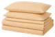 Простынь на резинке MirSon №12-0712 Vanila Mikrosatin Premium 200x220 - высота 25 см (2200006410713) - изображение 1