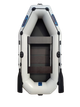 Надувная двухместная лодка ПВХ Avalon А249 / 2,49 м / 2-х местный / гребной / рельсовый настил / передвижные сиденья / ⌀34 см / Белый - изображение 1