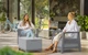 Набір пластикових меблів для саду та балкону Keter Scandi Linea Balcony Set 264043 сірий/світло-сірий - зображення 4