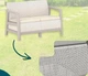 Диван для саду та тераси Keter Scandi Linea 2 Seater Sofa 264046 бежевий/світло-бежевий - зображення 7