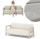 Диван для саду та тераси Keter Scandi Linea 3 Seater Sofa 264048 бежевий/світло-бежевий - зображення 2