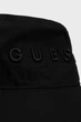 Чоловіча чорна панама NOLA RAIN HAT Guess M AM5016COT01 - изображение 2