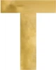Літера дзеркальна PartyDeco T 48 x 60 см Золотиста (5904555004726) - зображення 1