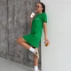 Футболка-туника женская Трикотаж 2XL зеленая Be Happy Cosy ST4 - изображение 5