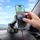 Автодержатель с беспроводной зарядкой 15Вт для телефона 4,5-7 дюймов на присоске Borofone BH203 черный - изображение 6