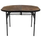Стол Bo-Camp Woodbine Oval 100x70 cm Wood look Mat Black/Wood (1112-DAS302783) - изображение 2