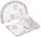 Komplet do wózka Sensillo Muslin poduszka + koc szary (5903076323200) - obraz 1