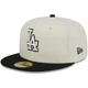 Бейсболка New Era LA Dodgers ver2, черно-белая, с вышивкой, повседневная - изображение 1