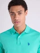 Поло длинное мужское U.S. Polo Assn 113045-9800A(AQUA TEAL) M Аква (786662203798) - зображення 3