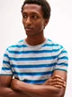 Футболка хлопковая длинная мужская Tommy Hilfiger M05627-P7D(Grey-Blue Stripe) L Серая (198296779257) - изображение 3