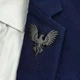 Брошь из стали BROCHE бижутерия Птицы Феникс чёрная BRSF115454 - изображение 3