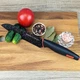 Нож сантоку Bollire Milano BR-6003 20 см черный - изображение 3