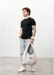 Чоловіча сумка Sambag HOBO WEAVE сіра через плече містка для ноутбука 15.6 дюйма міська 62289 - зображення 4