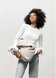 Женская сумка хобо вместительная городская для ноутбука 15.6 дюйма Sambag HOBO WEAVE серая 62296 - изображение 5