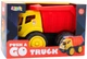 Duża wywrotka LEAN Toys do piasku z funkcją wysypu Pojazd budowlany Czerwono-Żółta (703929) (5905991053408) - obraz 1