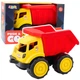 Duża wywrotka LEAN Toys do piasku z funkcją wysypu Pojazd budowlany Czerwono-Żółta (703929) (5905991053408) - obraz 4