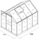 Теплица из поликарбоната двускатная 4,75 м² 2,5х1,9х1,95 м прозрачная Garden Line - изображение 7