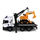 Игровой набор автокран Scania с экскаватором TechnoDrive 48,5 см Желтый - изображение 7