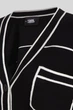 Жіночий чорний кардиган SHORT LOGO CARDIGAN Karl Lagerfeld M 231W2011 - зображення 5