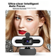 Веб-камера Stiger 4K Ultra HD с кольцевой LED-подсветкой Beauty и микрофоном Black - изображение 5